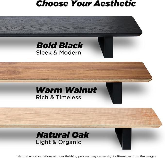 ULTRARM Moodular Wooden Monitor Stand 33.4” Desk Organizer - Image 9