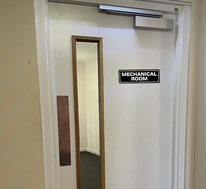 Mechanical Room Sign – Equipment Room Sign, Premium Durable Acrylic Material - Image 6