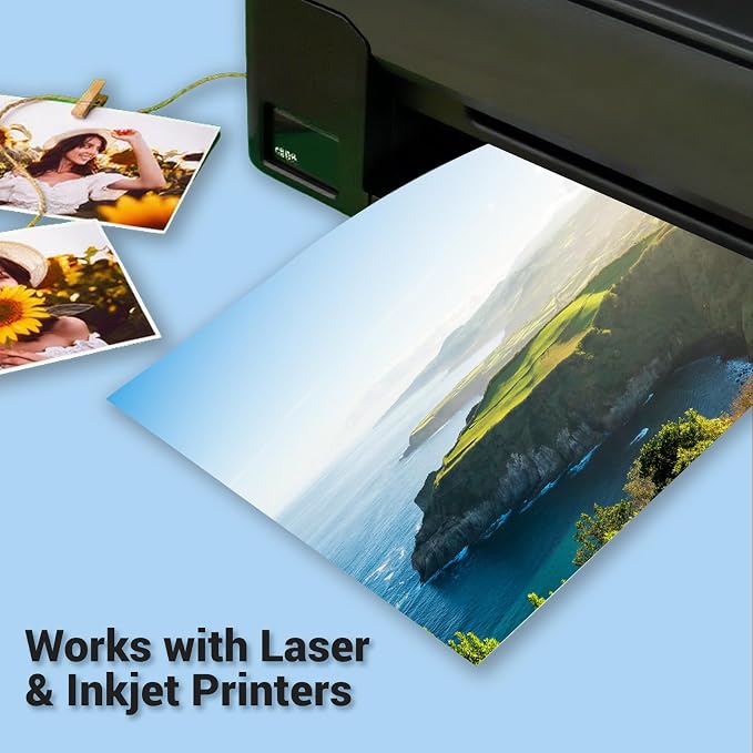 Cardstock 8.5 x 11, Thick Printer Paper 75 lb/200 gsm, 40 Sheets Cream Card - Image 5