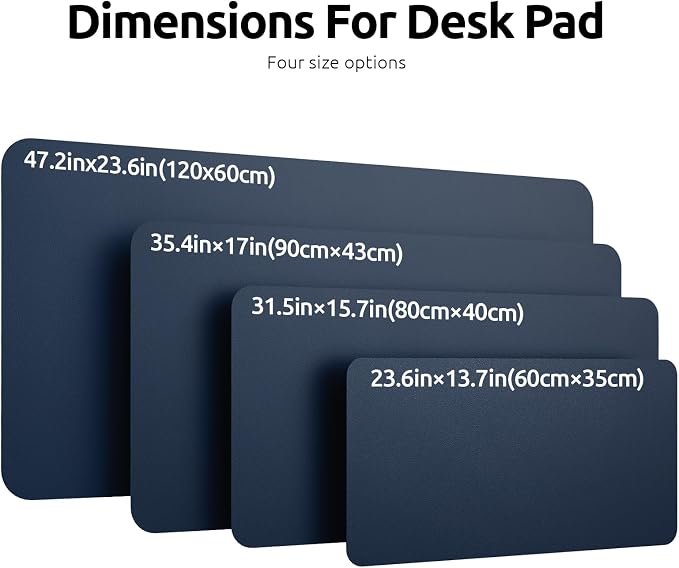 YSAGi Leather Desk Protector, Office Mat, Large Mouse Mat, Non-Slip PU Leather - Image 8