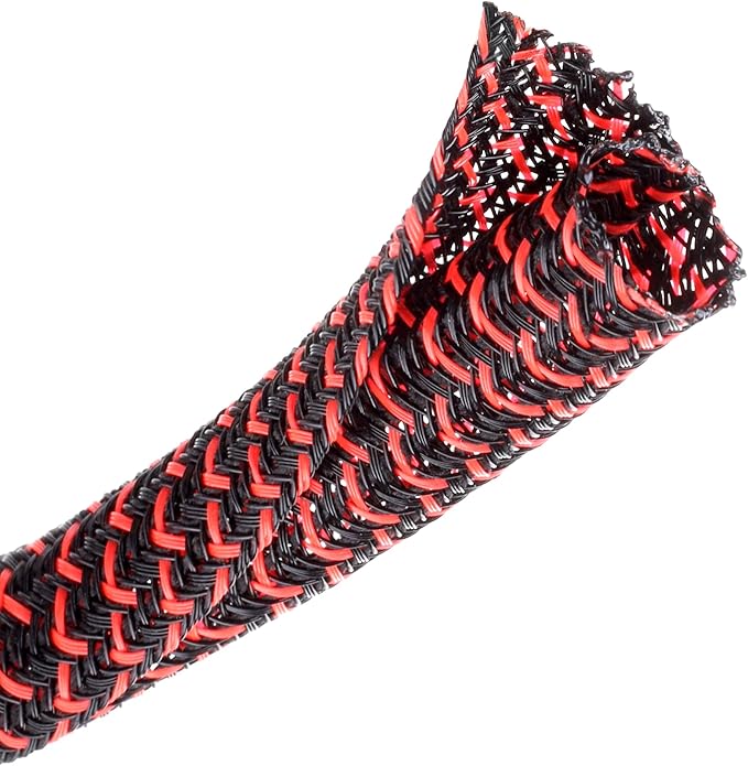 CrocSee 25ft - 1/2 inch Braided Cable Management Sleeve Cord Protector - by CrocSee