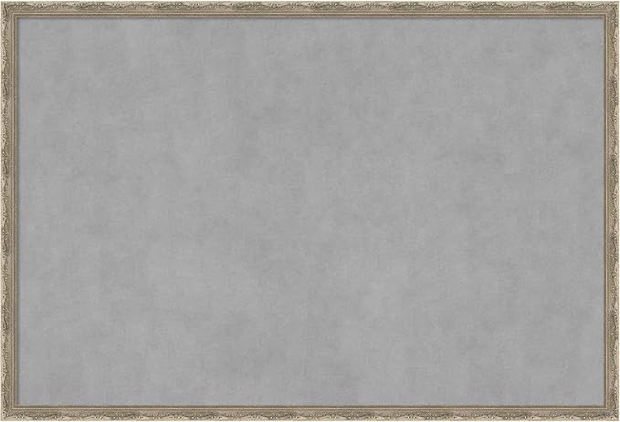 Amanti Art Silver Framed Magnetic Board 26x38 Large Vision Board by AmantiArt