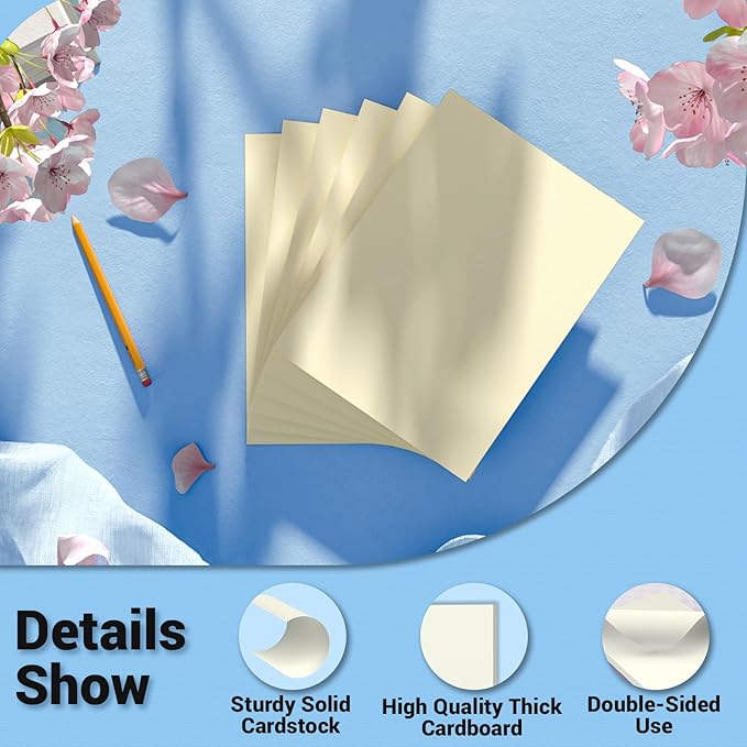 Cardstock 8.5 x 11, Thick Printer Paper, Card Stock Paper 200 gsm, 120 Sheets - Image 3