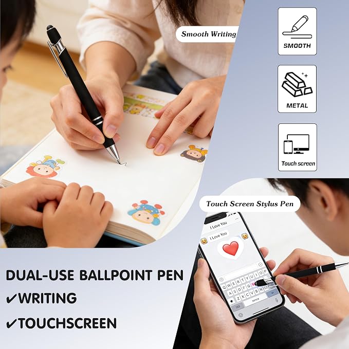 CRME Personalized Pens with Stylus Custom Pens in Bulk Customized Pen Engraved - Image 4