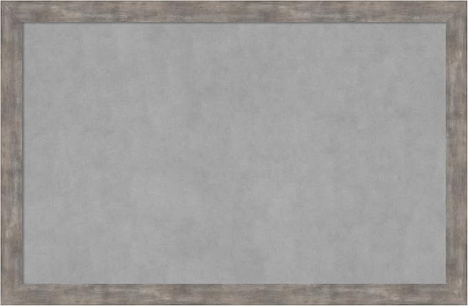 Amanti Art Silver Framed Magnetic Board 23x35 Large Vision Board by AmantiArt