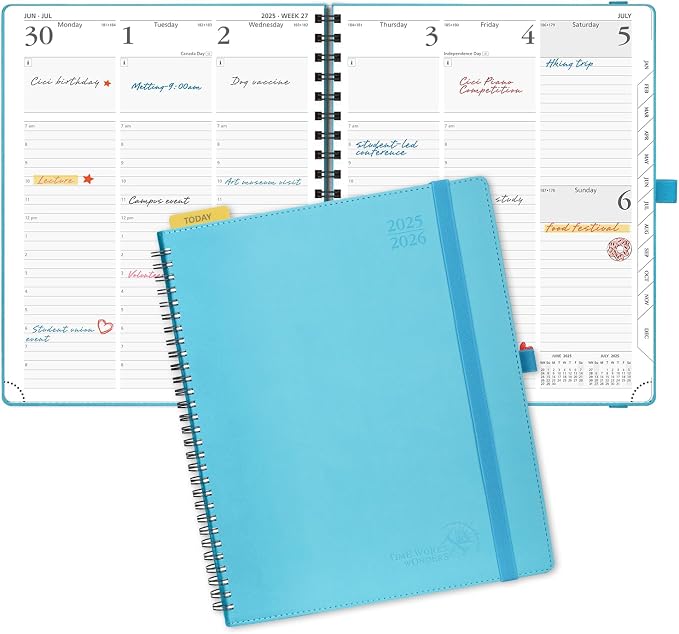 POPRUN Planner 2025-2026 Academic Weekly Calendar by POPRUN