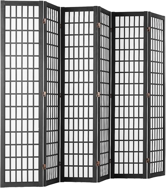 VEVOR Room Divider, 6 Panel Japanese Room Divider, Folding Privacy Screen Indoor - Image 10