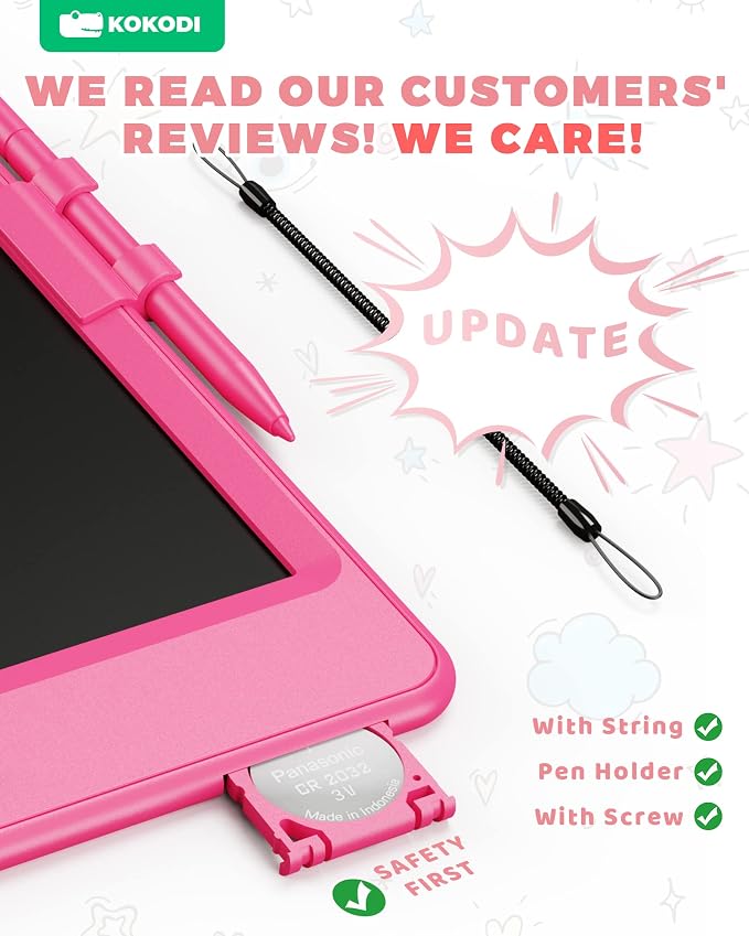 KOKODI LCD Writing Tablet, 8.5 Inch Toddler Doodle Board Drawing Tablet - Image 2