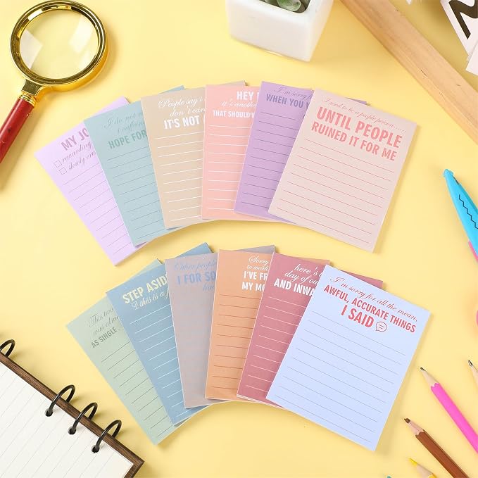 Funny Notepads with Sayings Sticky Funny Office Supplies to Do List Sarcastic - Image 4