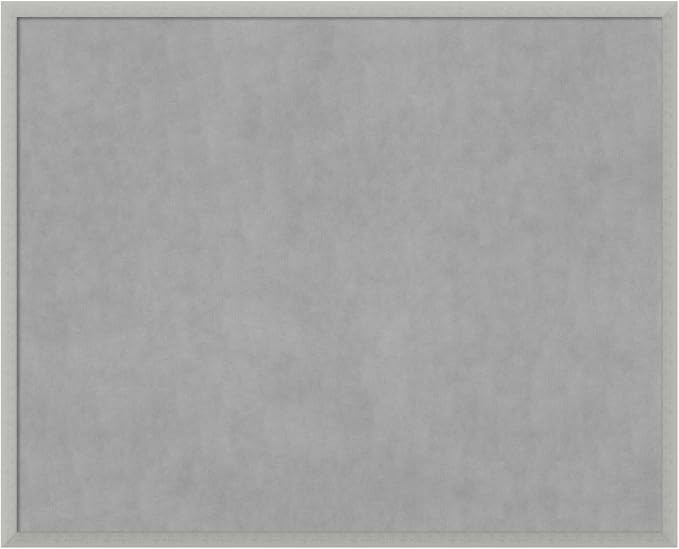 Amanti Art Silver Framed Magnetic Board 34x42 X-Large Vision Board by AmantiArt