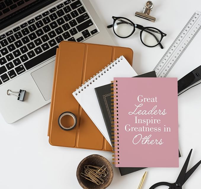 OXW Pink Meeting Notebooks for Work, Leadership Gifts Office Work Notebook - Image 5