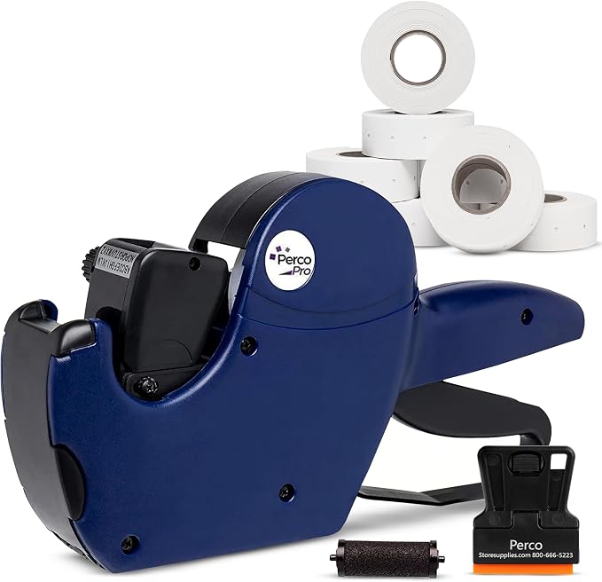 Perco Pro 1 Line Date Label Gun Kit, Includes 8 Digits Date Gun Labeler by Perco