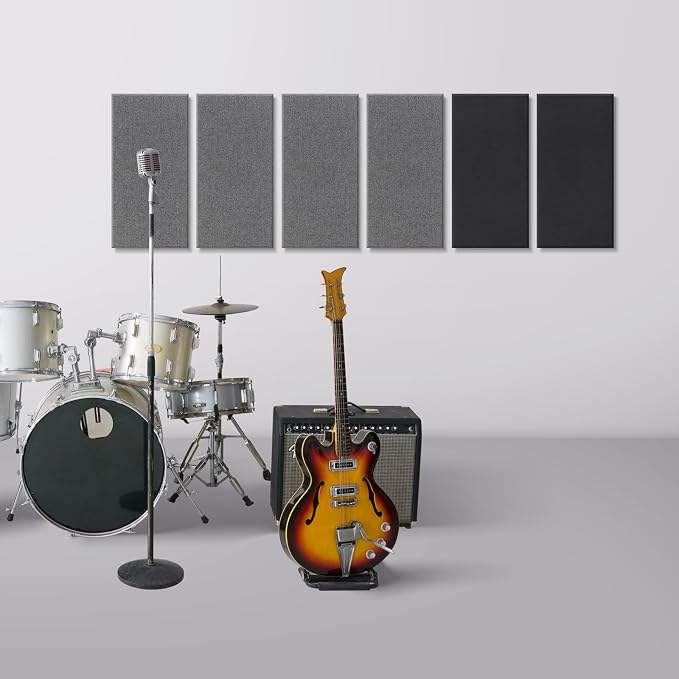 UMIACOUSTICS 4 PCS Acoustic Panels, 2“ Thick 23.6" x 11.8" Fiberglass Sound - Image 6