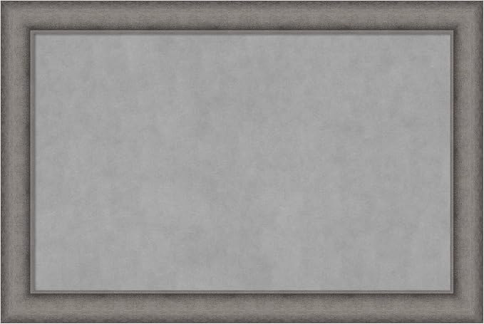 Amanti Art Grey Framed Magnetic Board 24x36 Large Vision Board by AmantiArt