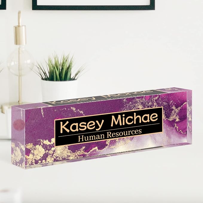 SalaGraphics Desk Name Plate Personalized, Custom - Image 6