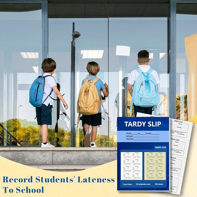 2 Pack 800 Pcs Tardy Slip Book - Image 6