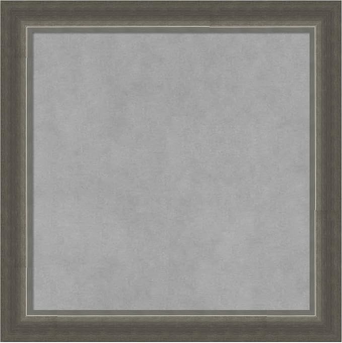Amanti Art Silver Framed Magnetic Board 19x19 Small Vision Board by AmantiArt