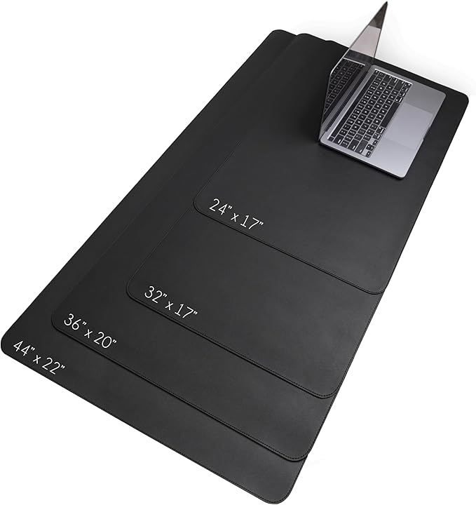 Vine Creations Leather Desk Mat Large 36" x 20", Desk Protector Mat, PU Leather - Image 3