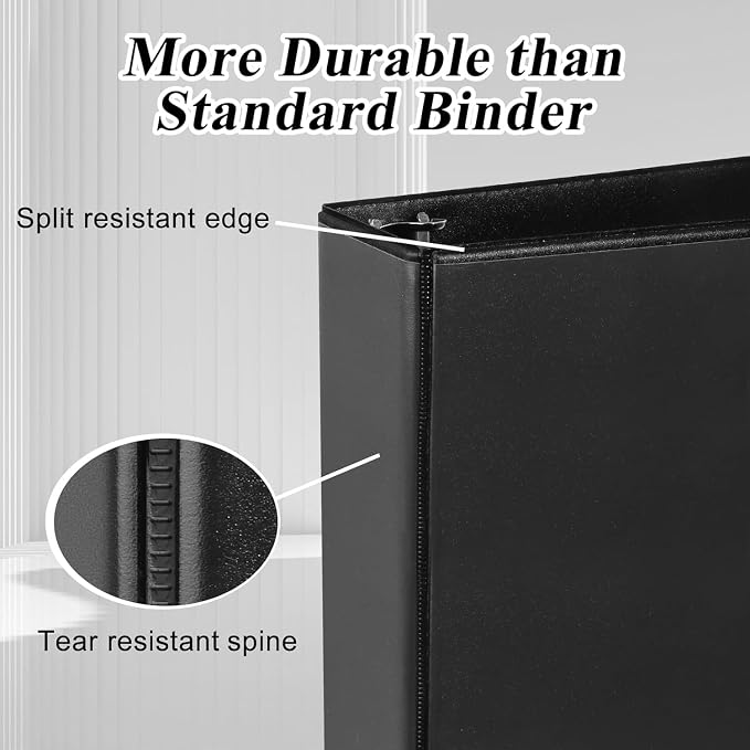 CIXILDTS 1.5-inch D Ring Binders, Fit US Letter Size Paper, 1-1/2" 3 Slant-D - Image 4