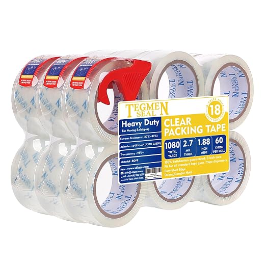 TegmenSeal Heavy Duty Clear Packing Tape by Unknown