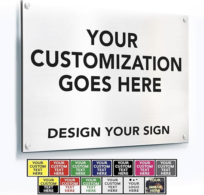 Custom Outdoor Metal Sign, Personalized Aluminum Safety and Business Signs by SpeedyOrders