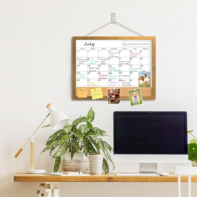 Calendar Whiteboard for Wall, 17x13 Inches White Board Calendar Dry Erase - Image 6