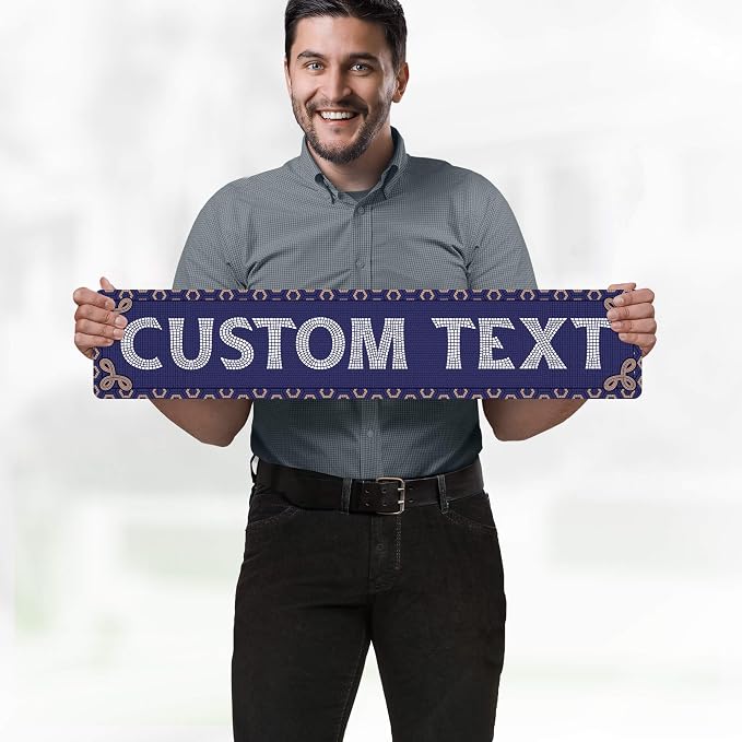 Custom Sign, Custom Street Sign, 11 Font Colors, 13 Font Styles, 4 Hole Options - Image 2