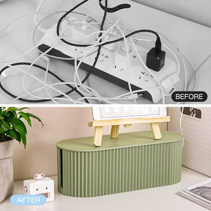 FABROK Cable Management Box, Cord Organizer Box - Image 4