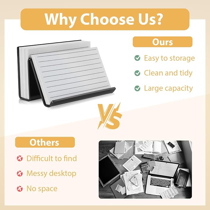 4 Pack 3x5 Index Card Display Holder Acrylic Cards Holder Stand Acrylic - Image 4