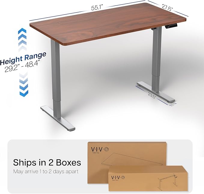VIVO Electric 55 x 28 in Standing Desk, Memory Height Adjustment, 1B Series - Image 3