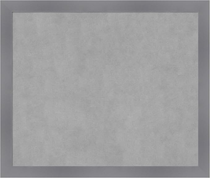 Amanti Art Grey Framed Magnetic Board 22x26 Medium Vision Board by AmantiArt
