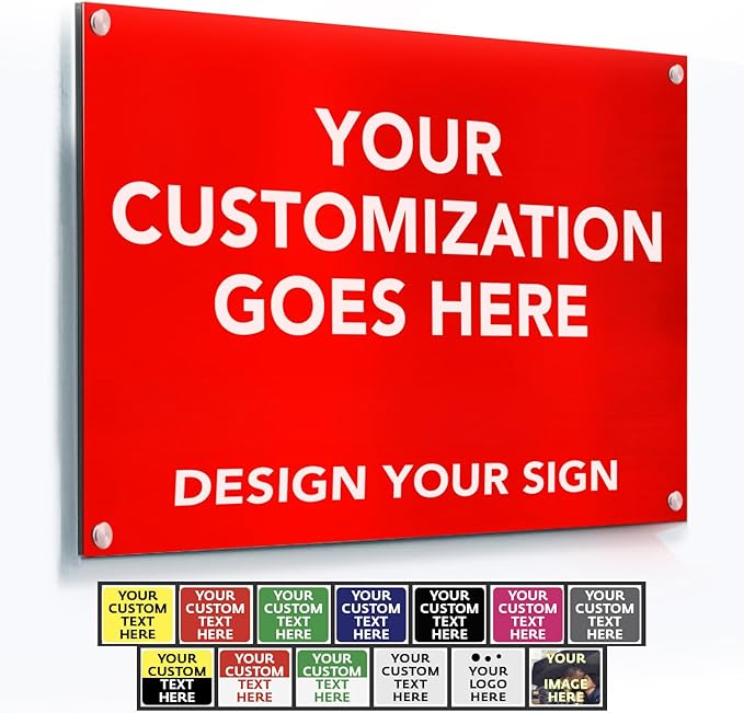 Custom Metal Signs, Personalized Aluminum, Customized Safety, Business Signs by SpeedyOrders