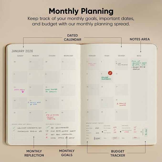 Dated, 2026 Planner, 8.5" x 11" - Image 5