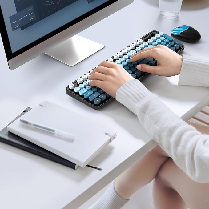 MOFII Wireless Keyboard and Mouse Combo, Full Size 2.4G Plug and Play - Image 6