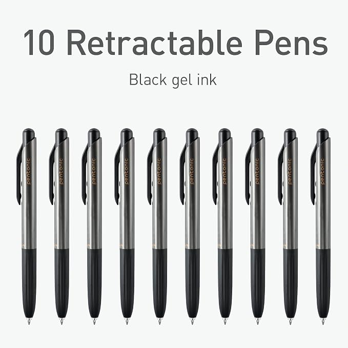 Pentonic GR-T Retractable Gel Pens, 0.7 mm Fine Point, Smooth Writing - Image 3