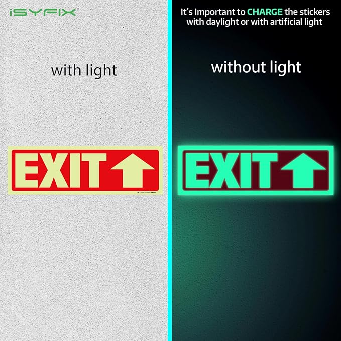 iSYFIX Exit Stickers Signs - Image 2
