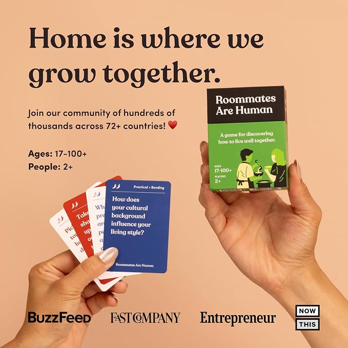 Roommates are Human | 140 Conversation Cards to Help You Get to Know Your - Image 2