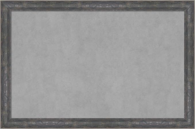 Amanti Art Grey Framed Magnetic Board 23x35 Large Vision Board by AmantiArt