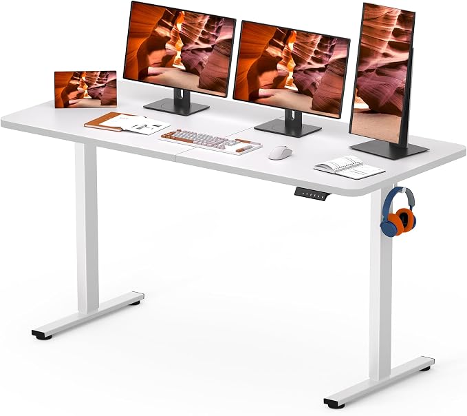 FitStand AdjustableStanding Desk 63 x 24 Inch Home Office Desk by FitStand
