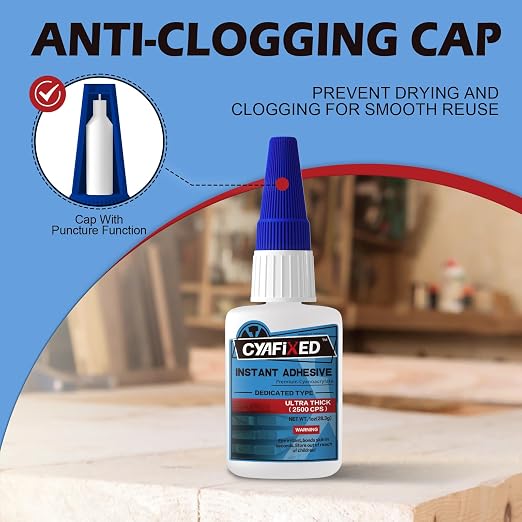 CYAFIXED Professional Grade Cyanoacrylate Super Glue, Ultra Thick Viscosity CA - Image 4