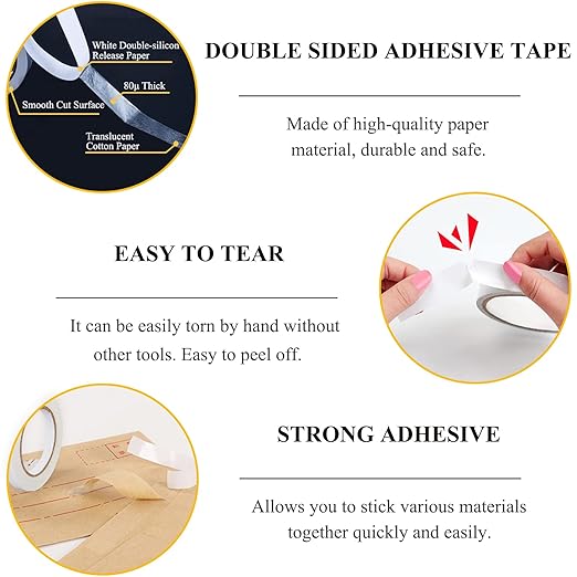 Double-Sided Fabric Tape, Hem Tape No Sew Double Sided Tape - Image 5