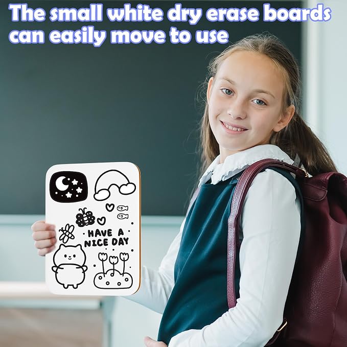 30 Pack Small White Board Dry Erase 5x7 Inch Mini Whiteboard Small Dry Erase - Image 4