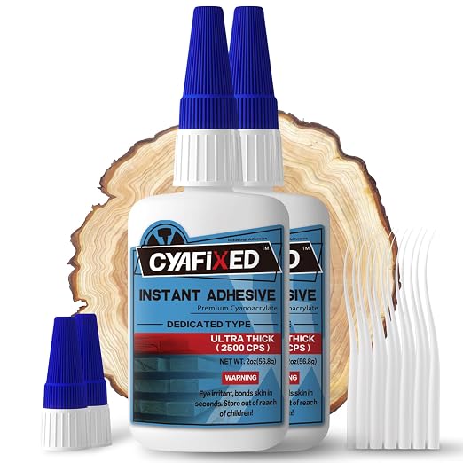 CYAFIXED Professional Grade Cyanoacrylate Super Glue, Ultra Thick Viscosity CA by CYAFIXEDSUPERGLUE