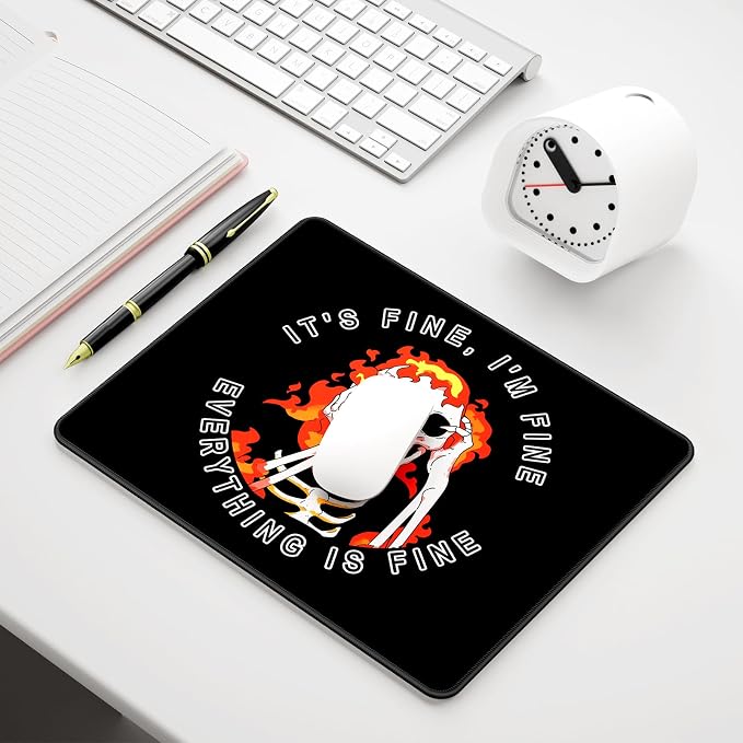 Auhoahsil Mouse Pad, 12 x 10 in Cute Skull Theme Computer Mouse Pad - Image 7