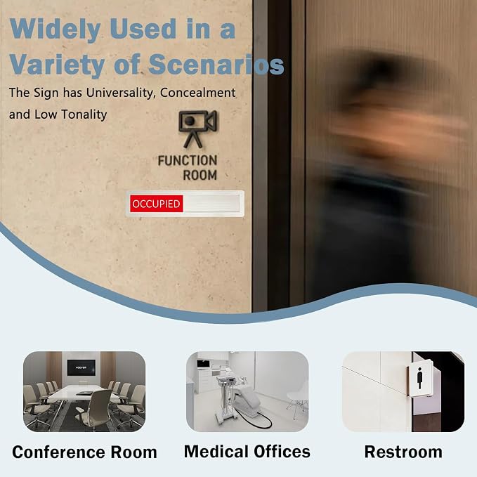 Vacant Occupied Privacy Sign, Vacant Occupied Door Sign - Image 4