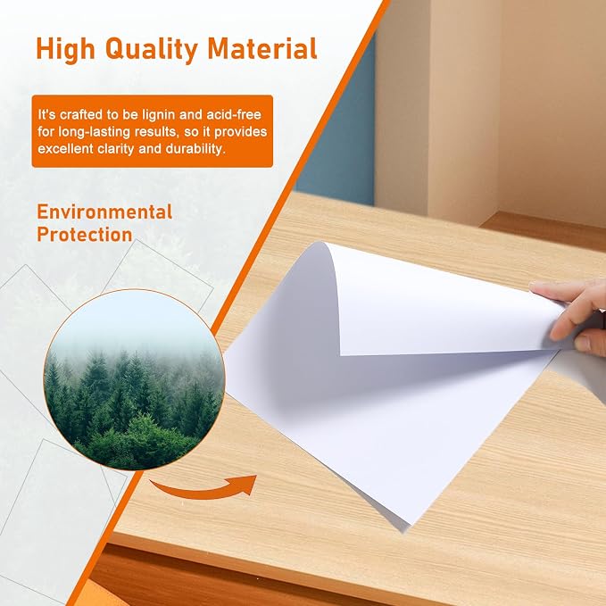 100 Sheets White Cardstock 8.5 x 11 Printer Paper, 75lb Heavyweight Certificate - Image 5