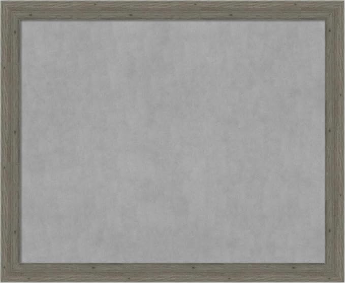 Amanti Art Grey Framed Magnetic Board 37x45 X-Large Vision Board by AmantiArt