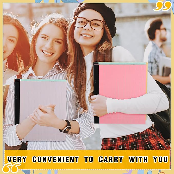 Lincia 12 Pcs 11" x 9.5" Legal Pads College Ruled Notepad Landscape Notebook - Image 5