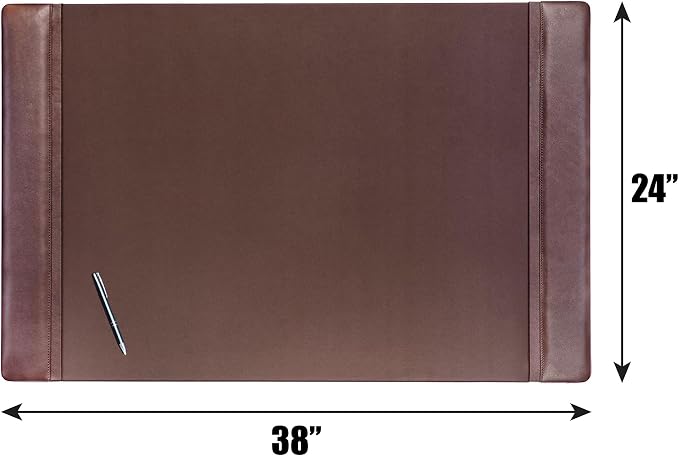 DACASSO Leather Desk Pad with Side Rails - Image 3
