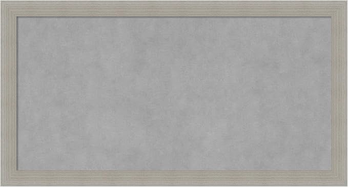 Amanti Art Grey Framed Magnetic Board 14x26 Small Vision Board by AmantiArt